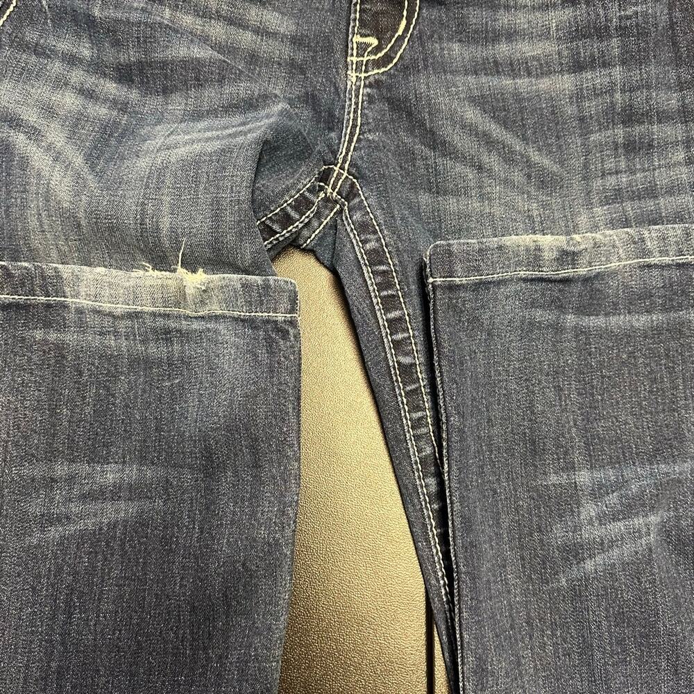 Miss Me Thick Stitch Fleur De Lis Boot Cut Jeans Western Y2K Size 29 - Picture 12 of 12